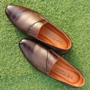 Mens Genuine Leather Tassel Chocolate