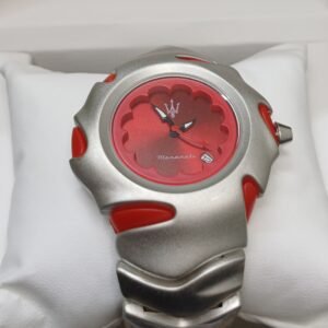 Alternative view of Maserati Premium Watch Deep Red Dial With Matte Silver Case