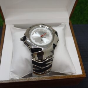 Alternative view of Maserati Premium Watch Deep Silver Dial With Shiny Silver Case And Black Strap